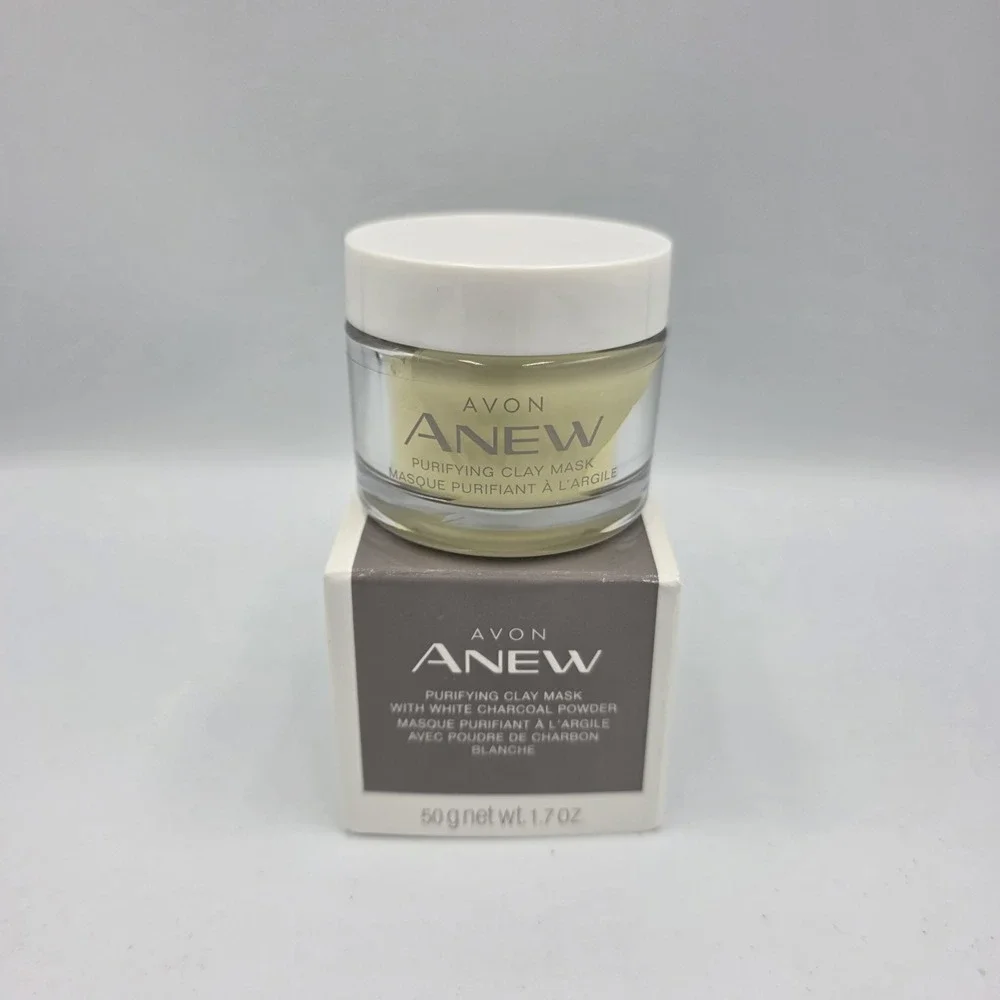 Avon ANEW Purifying Clay Mask‎ w/White Charcoal Powder  1.7 oz. New With Box